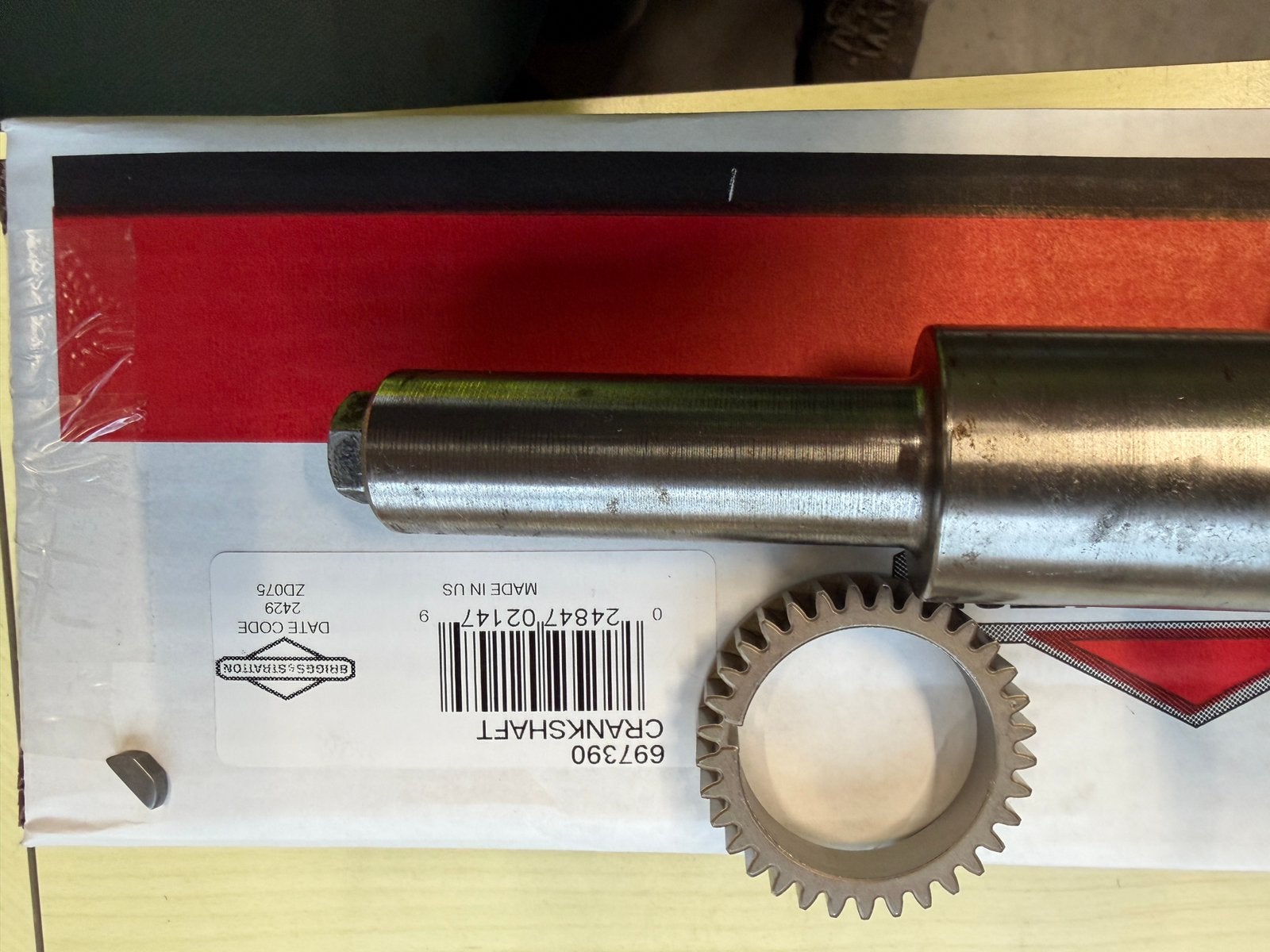 briggs en stratton krukas nieuw in de doos artnr 697390, Tuin en Terras, Ophalen of Verzenden, Nieuw, Elektrische starter