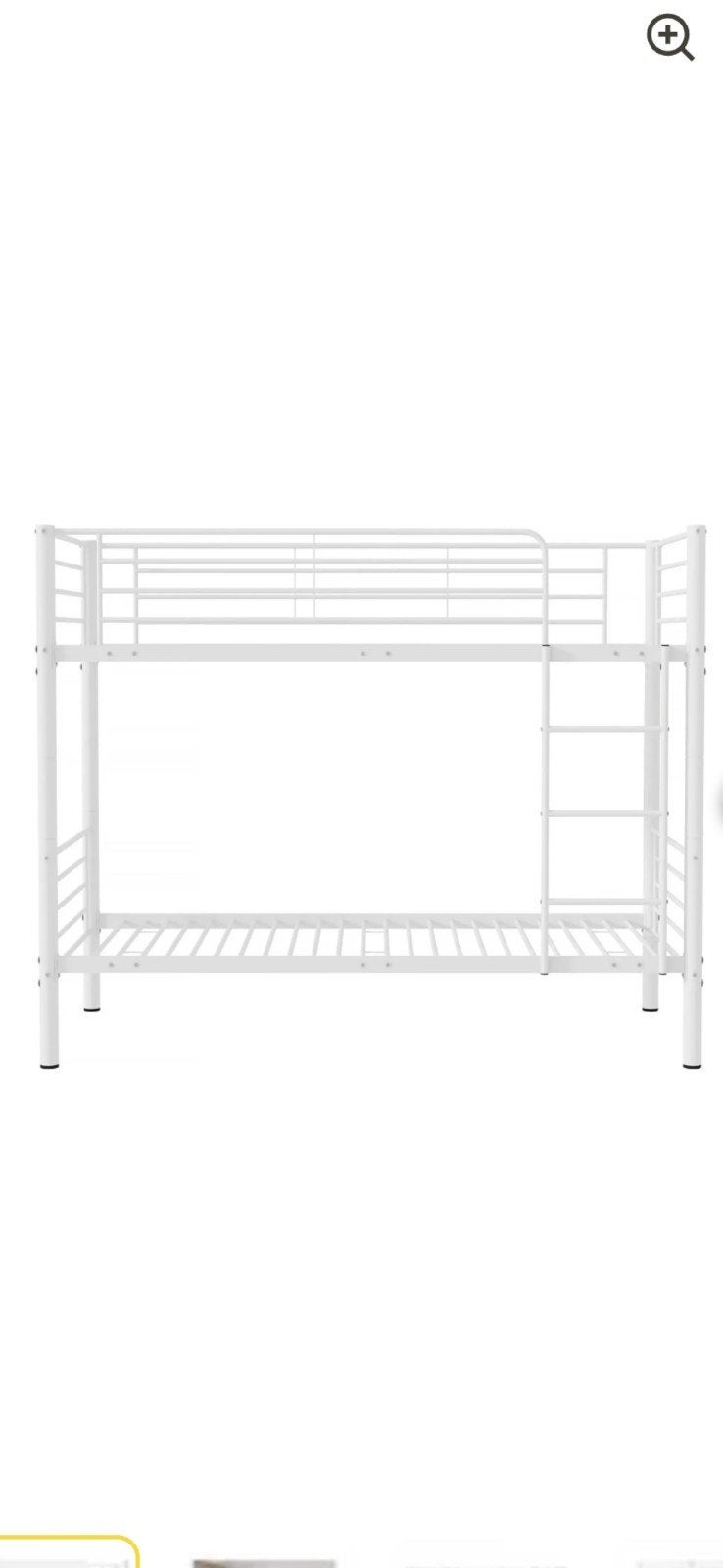 Stapelbed ijzer, Ophalen, Gebruikt, 90 cm, 160 tot 180 cm