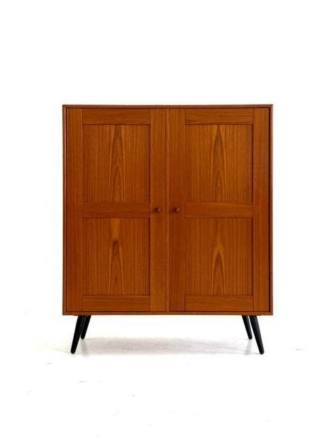 Vintage Deense teakhouten wandkast, jaren ‘60, Huis en Inrichting, Kasten | Wandmeubels, Met deur(en), Teakhout, Ophalen of Verzenden
