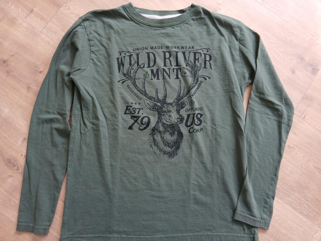 Groene longsleeve 158/164 jongen, Ophalen of Verzenden, Jongen, Shirt of Longsleeve