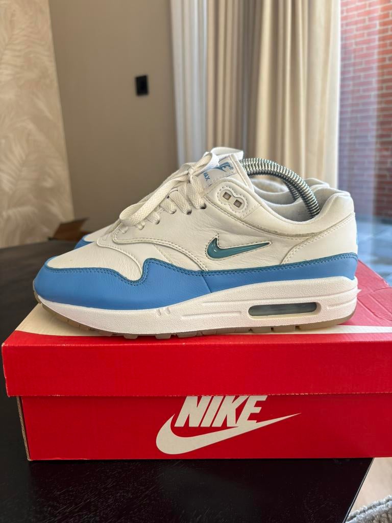 Nike air max 1 Jewel University Blue maat 39, Blauw, Ophalen of Verzenden, Sneakers of Gympen, Zo goed als nieuw