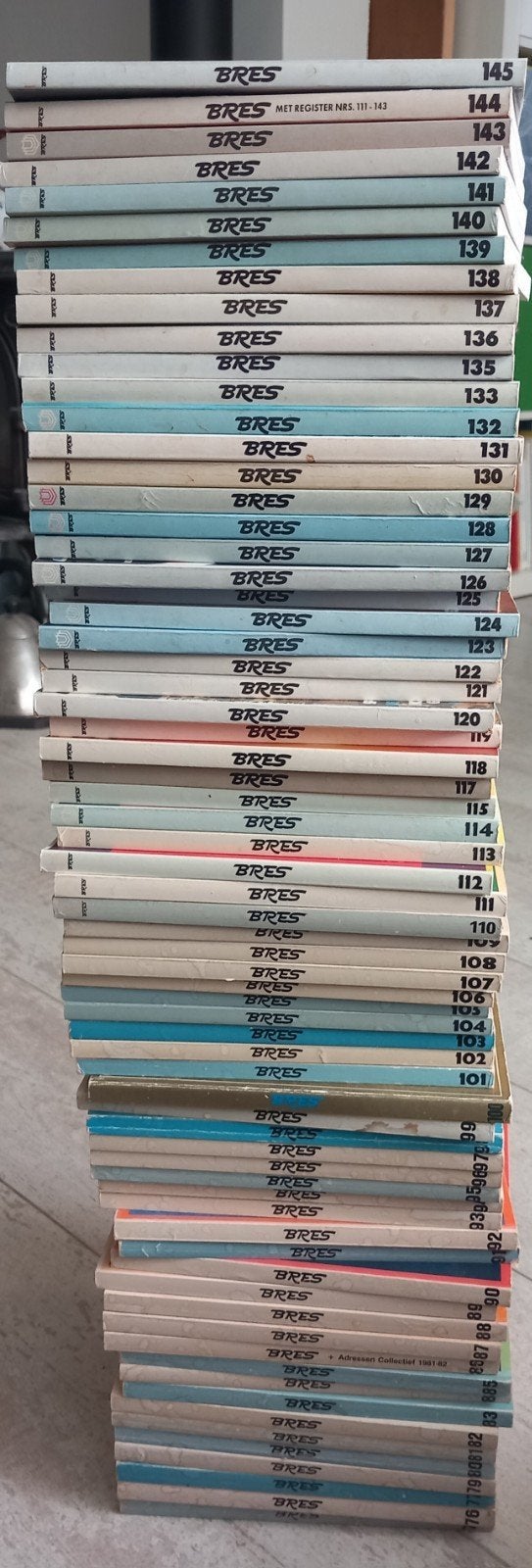 BRES #75 t/m 145, Boeken, Tijdschriften en Kranten, Ophalen of Verzenden, Gelezen, Wetenschap en Natuur