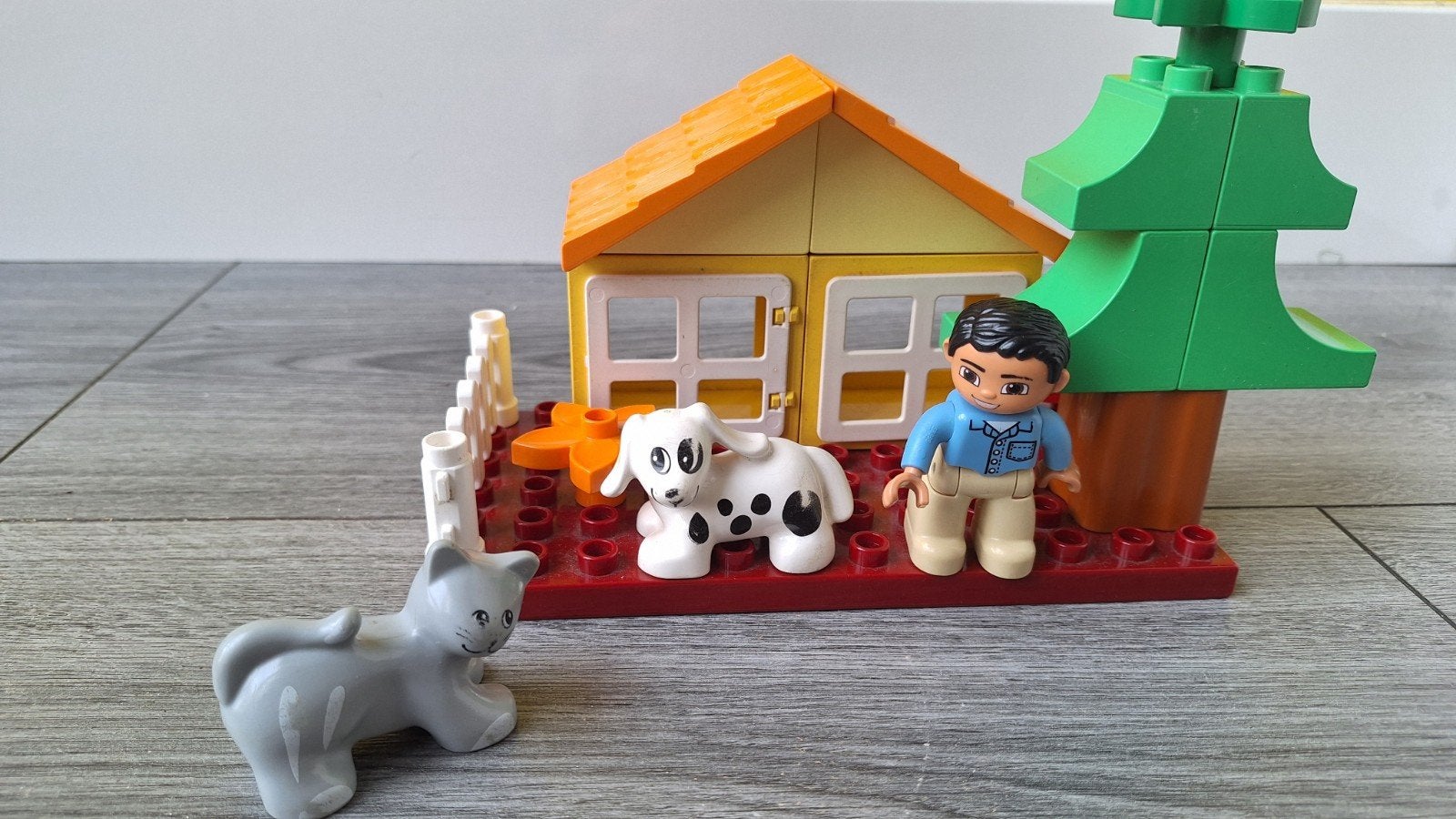 Duplo Boerderij Set met Dieren en Poppetje, Ophalen of Verzenden, Gebruikt, Overige merken