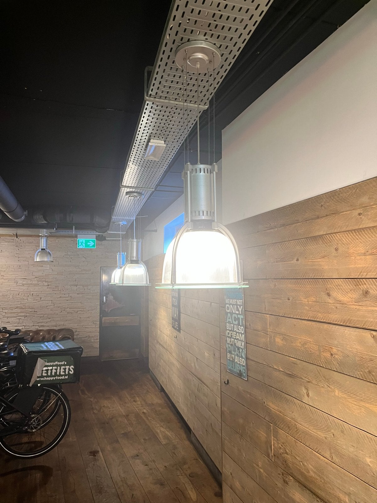 9x Industriële Hanglampen - Metaal en Glas, Ophalen, Gebruikt, Metaal, Overige fittingen