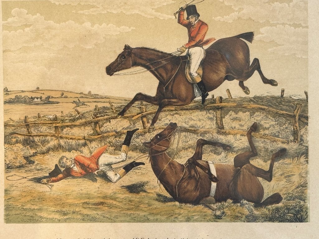 Paarden Engels Oud Henry Alken / P0900, Antiek en Kunst, Ophalen of Verzenden, Ets, 1800 - 1899