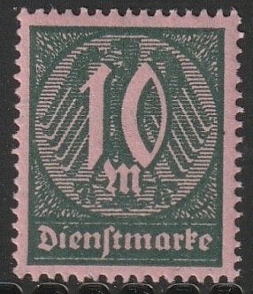 Rijk 1921 68 Dienst 10m, Postfris, Ophalen of Verzenden, Overige periodes, Postfris
