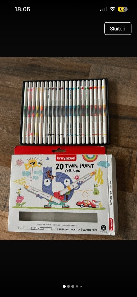 Stiften duopoint Bruynzeel Nieuw, Hobby en Vrije tijd, Tekenen, Ophalen of Verzenden, Nieuw, Potlood of Stift