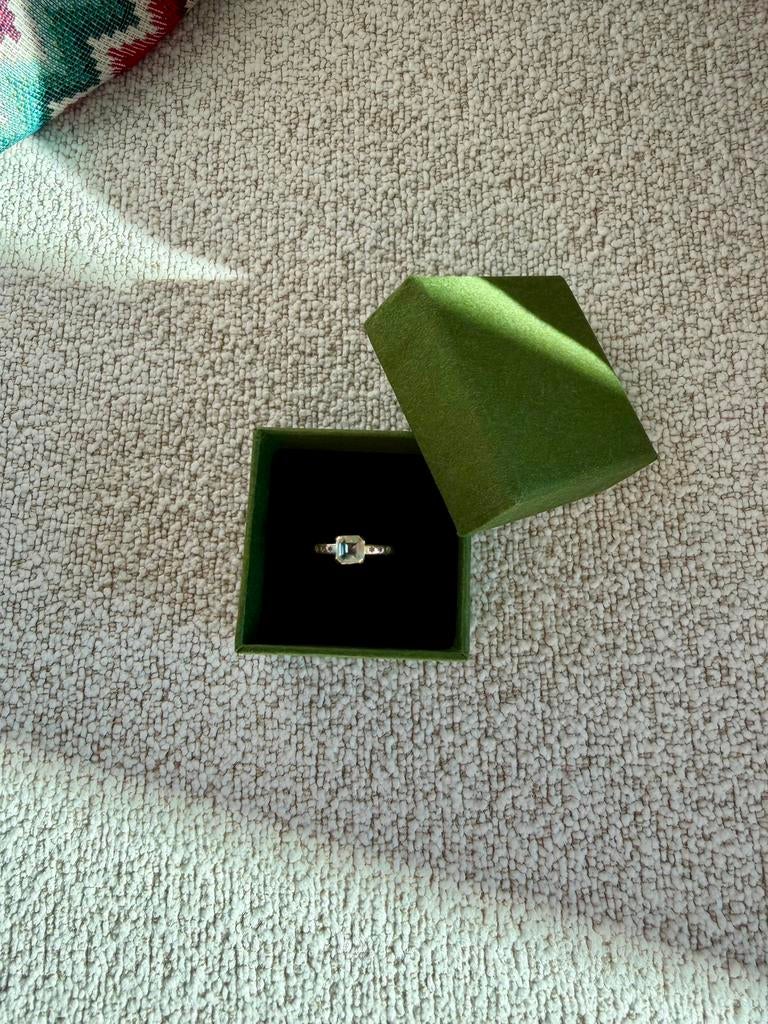 Anna + Nina Cosmos Ring 14K S:16, Ophalen of Verzenden, Dame, Groen, Goud