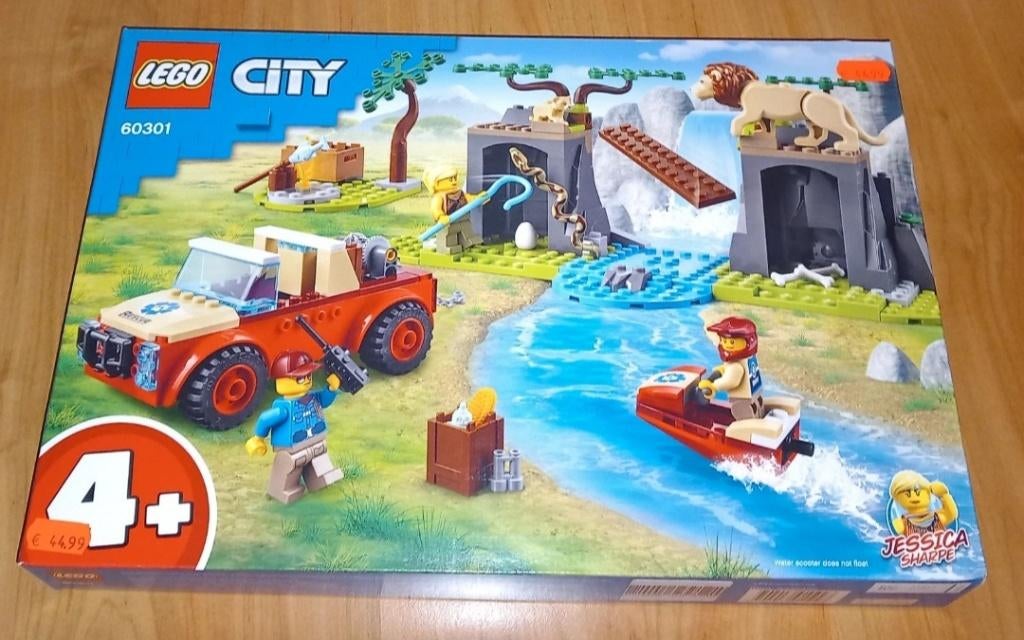City Wild Animal Rescue Jeep 60301 lego set, City, Nieuw, Ophalen of Verzenden, Complete set