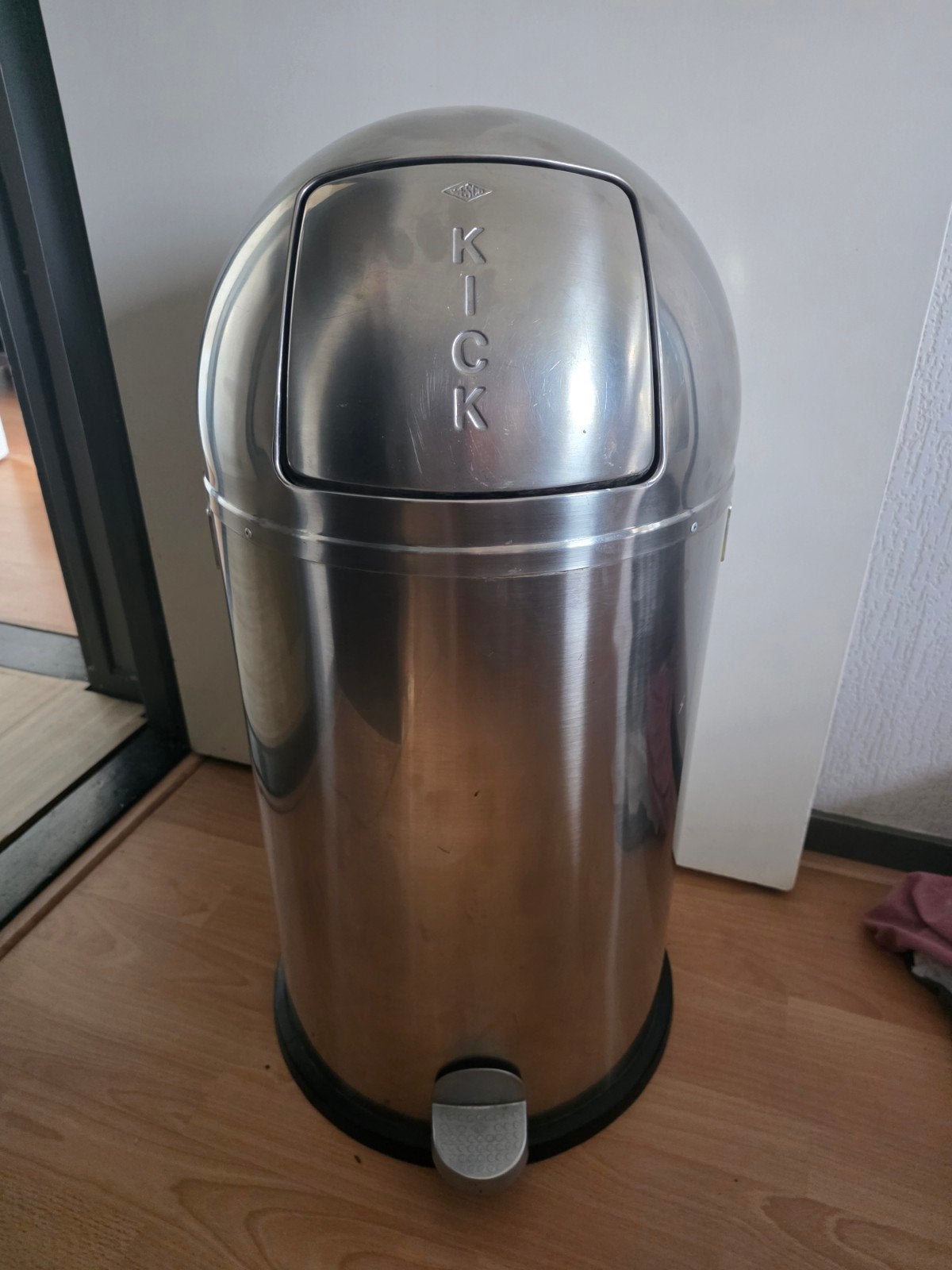 Wesco Kickboy Pedaalemmer RVS - 40 Liter prullenbak, Huis en Inrichting, Met pedaal, 40 liter of meer, Ophalen of Verzenden, Rvs