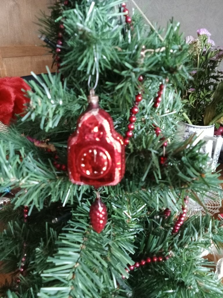 Prachtige zeer oude klok met eikeltje eronder, Diversen, Kerst, Ophalen of Verzenden, Gebruikt