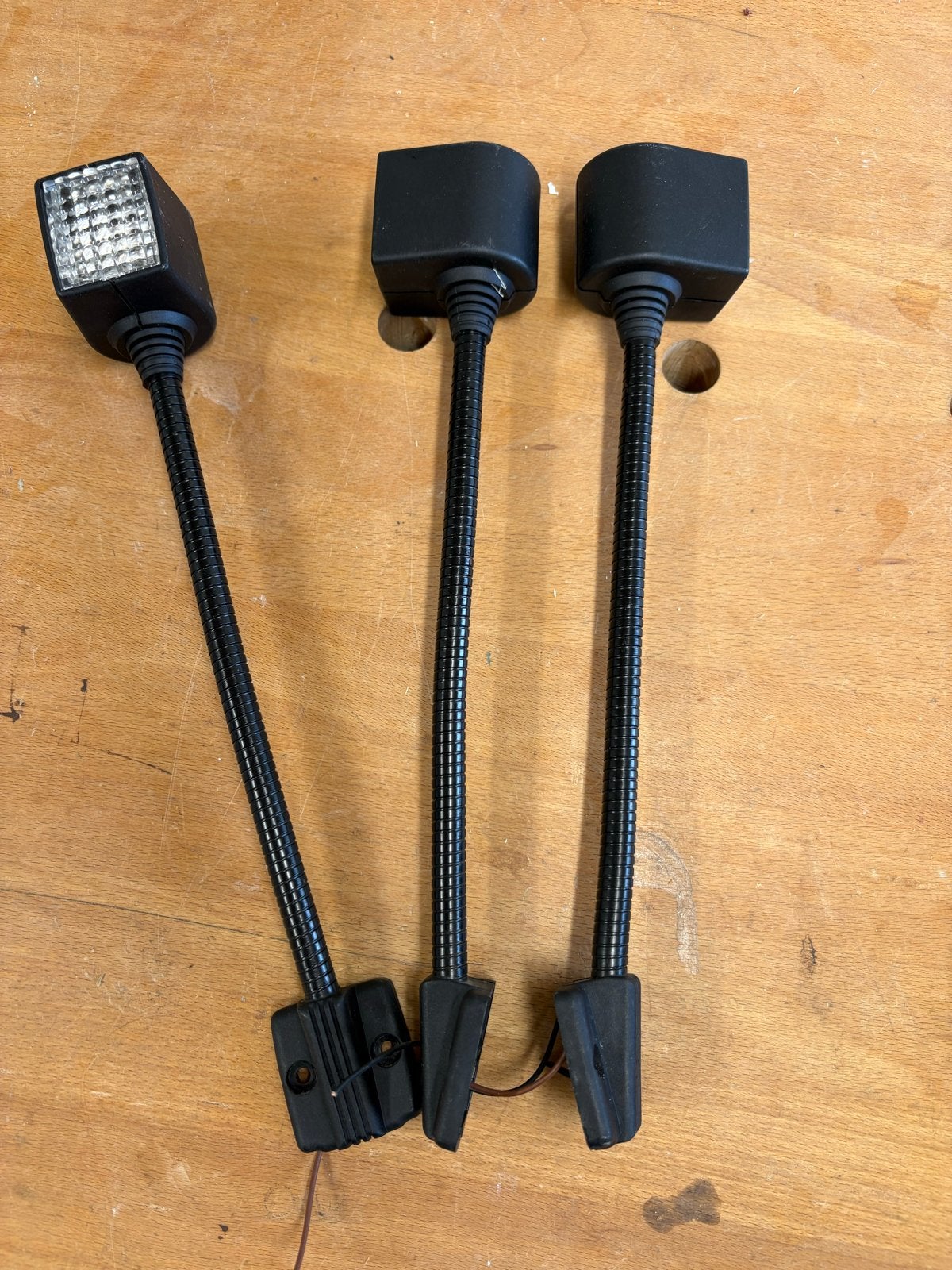 3x Hella Halogeen Leeslampjes met Lampje, Ophalen of Verzenden, Gebruikt, Elektra en Verlichting, Zeilboot of Motorboot