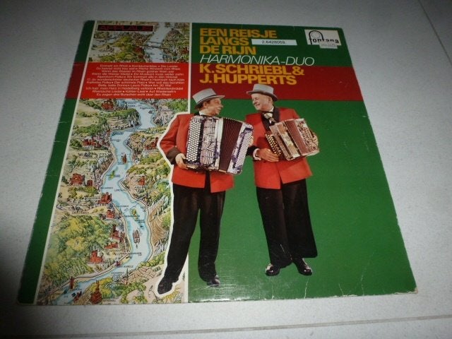 Vinyl LP HARMONICA DUO K.SCHRIEBEL / J. HUPPERTS Een reisje, Ophalen of Verzenden, Zo goed als nieuw, Overige formaten, Levenslied of Smartlap