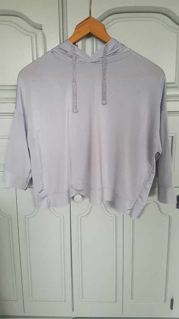 Hoody maat 36 Zijdezacht Licht grijs Zara Collection, Overige typen, Nieuw, Ophalen of Verzenden, Maat 36 (S)