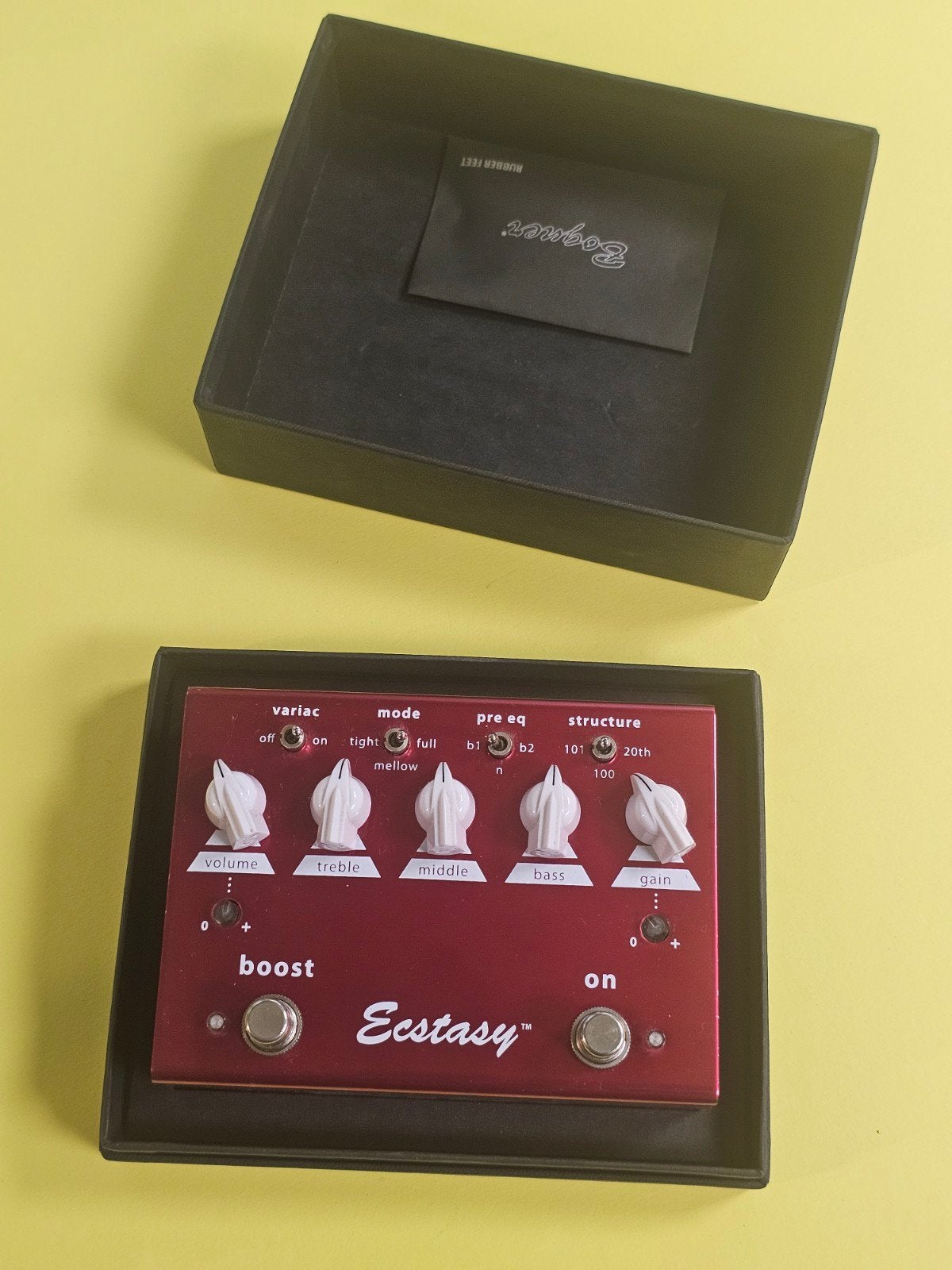 Bogner Ecstasy Red Overdrive/Distortion, Bogner Amplification, Los Angeles, CA, USA, Ophalen of Verzenden, Zo goed als nieuw, Distortion, Overdrive of Fuzz