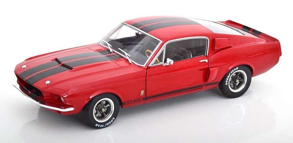 Shelby GT500 1967 Rood / Zwart 1-18 Solido, Hobby en Vrije tijd, Modelauto's | 1:18, Solido, Auto, Solido, Nieuw