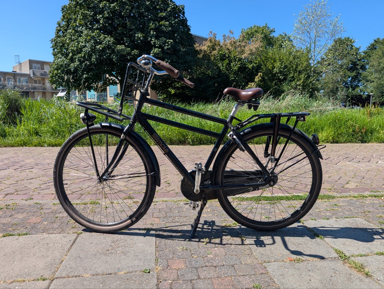 Stoere jongensfiets voor nieuwe schooljaar, Terugtraprem, Gebruikt, Versnellingen, Simple