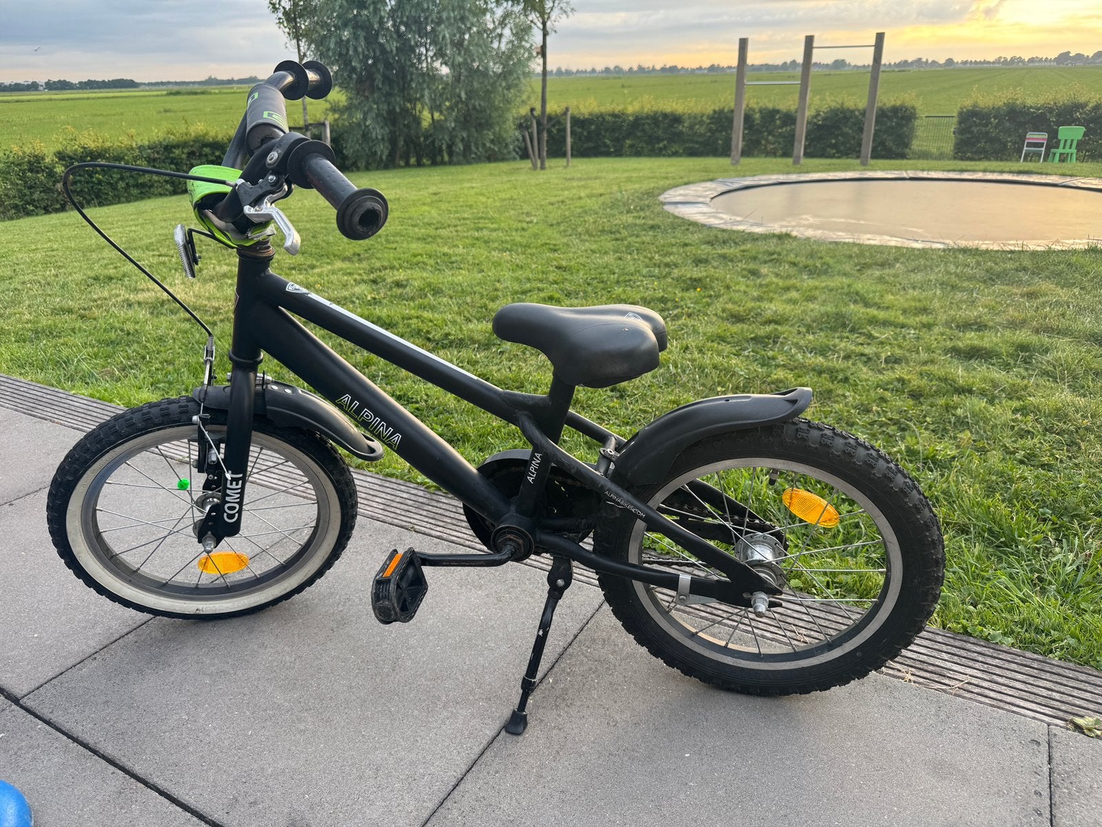 Alpina fietsje 16 inch, Ophalen, Terugtraprem, Staal, 16 tot 20 inch