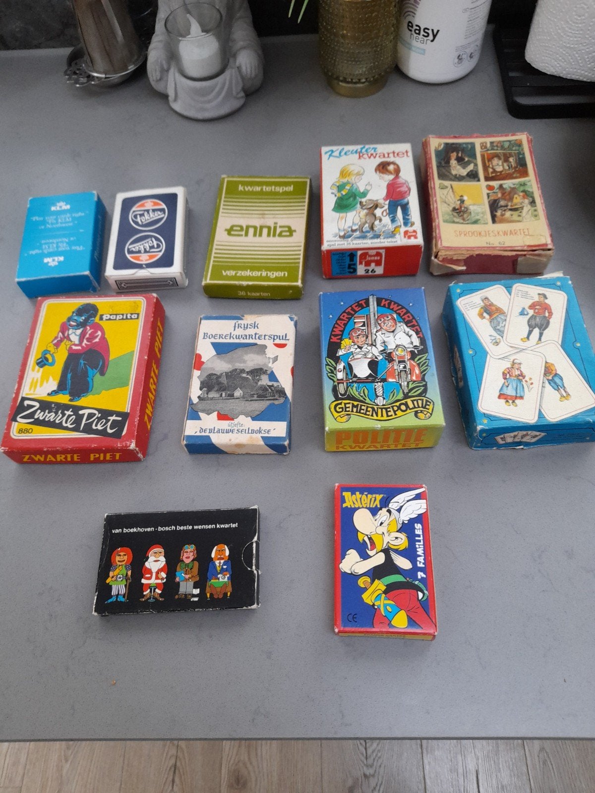 Vintage Kwintet Spellen Collectie - Diverse Uitvoeringen, Hobby en Vrije tijd, Gezelschapsspellen | Kaartspellen, Ophalen of Verzenden
