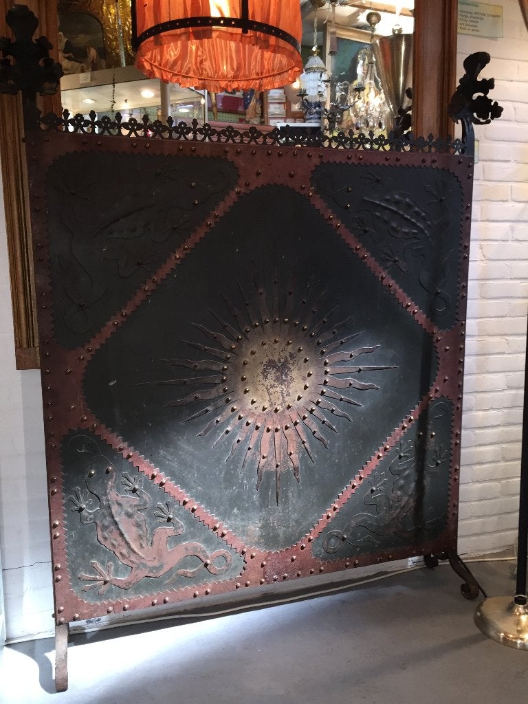 Antiek groot haardscherm, Antiek en Kunst, Ophalen