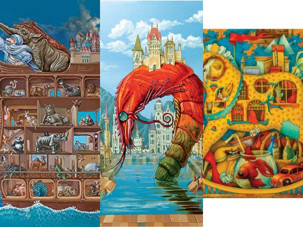 Davici houten puzzels,rode garnaal,paardje+ark vanNoachpanda, Hobby en Vrije tijd, Denksport en Puzzels, Ophalen of Verzenden