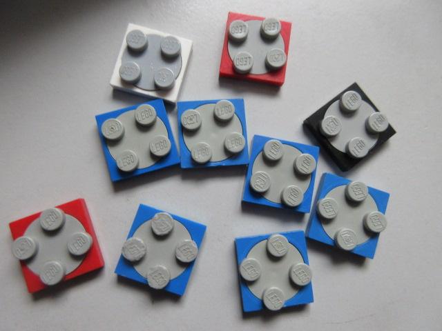 nr. 8022, 10 Draaitafeltjes, turntable, Ophalen of Verzenden, Zo goed als nieuw, Complete set, Lego