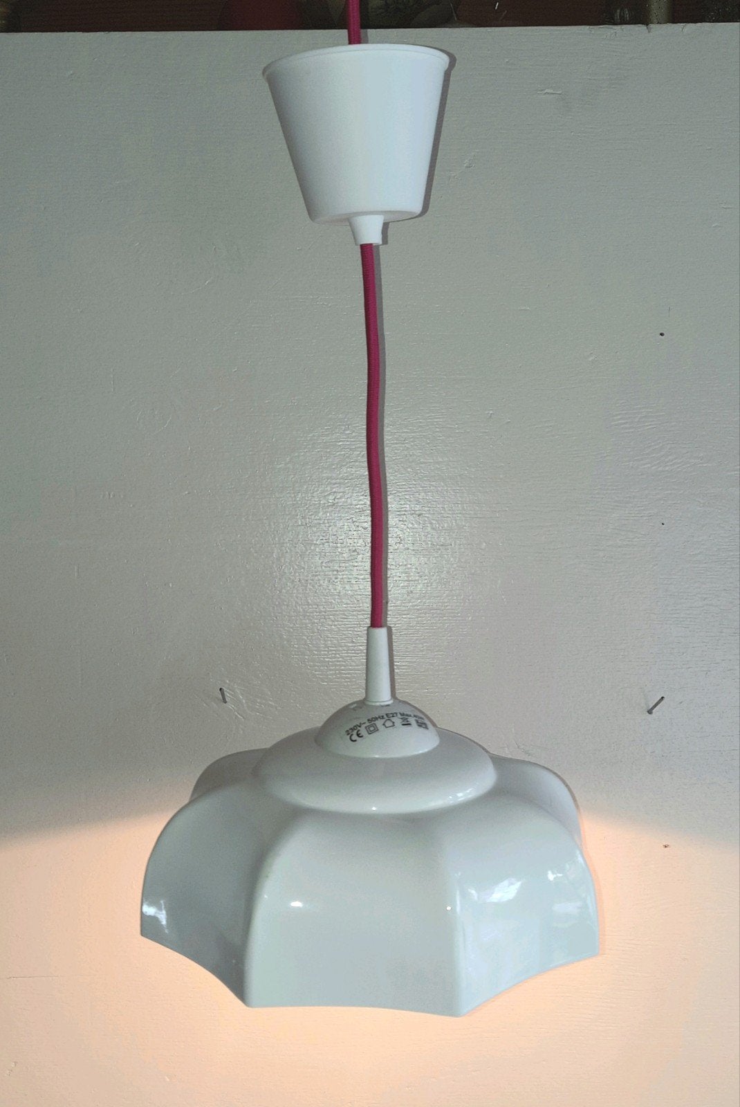 Hanglamp wit metaal apart,lees de beschrijving, Ophalen of Verzenden, Zo goed als nieuw, Metaal