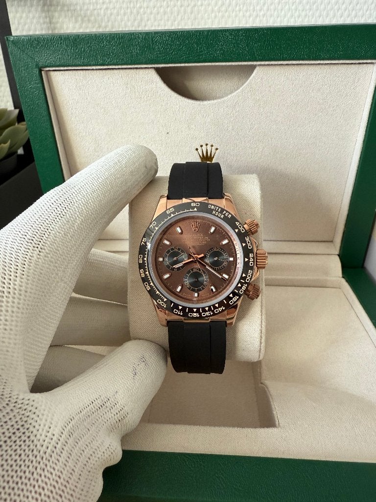 Rolex Daytona Chocolate Dial 40MM Oysterflex, Polshorloge, Overige materialen, Nieuw, Ophalen of Verzenden