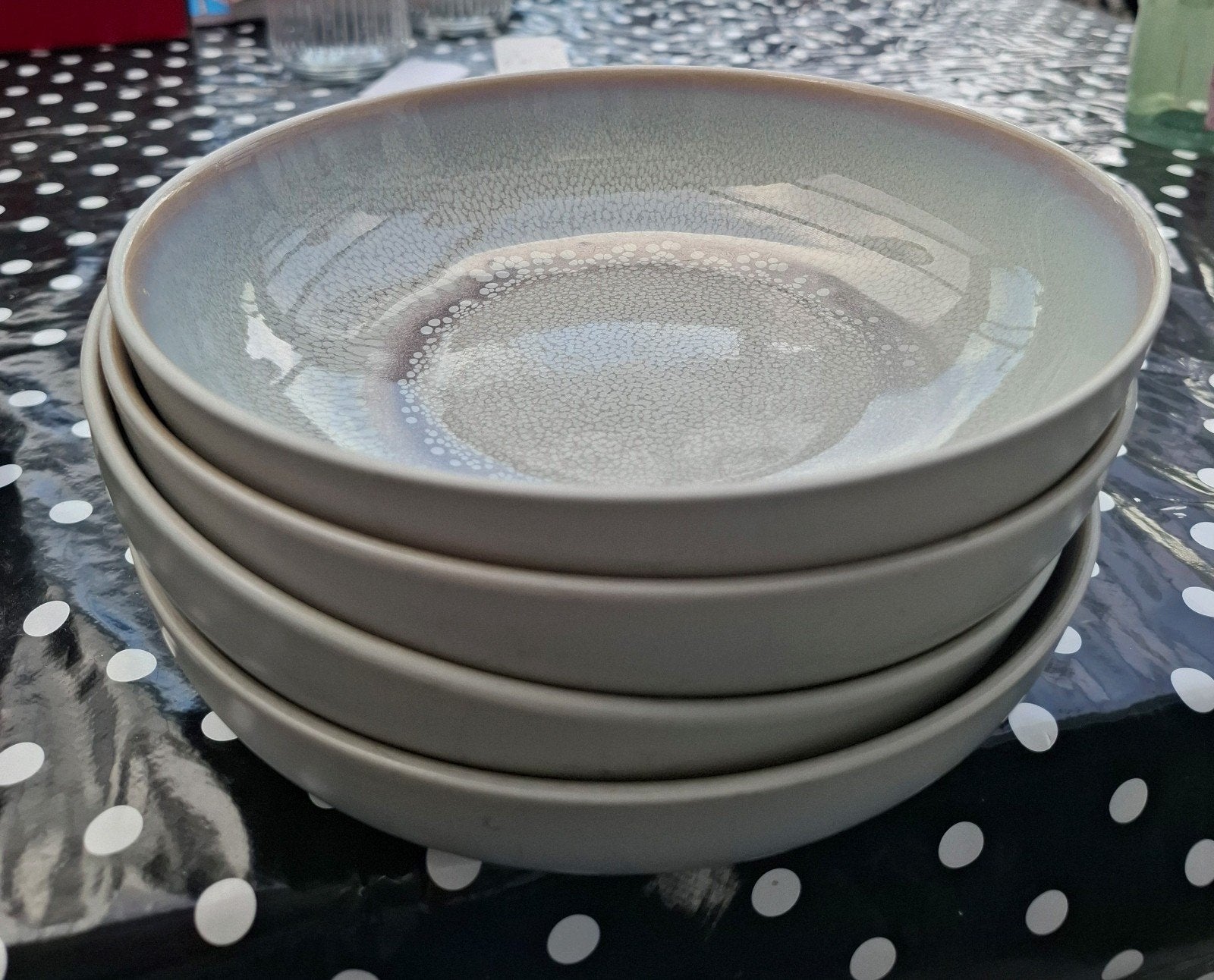4 Hema diep borden,  diameter ca. 21 cm, Ophalen, Hema, Gebruikt, Bord(en)