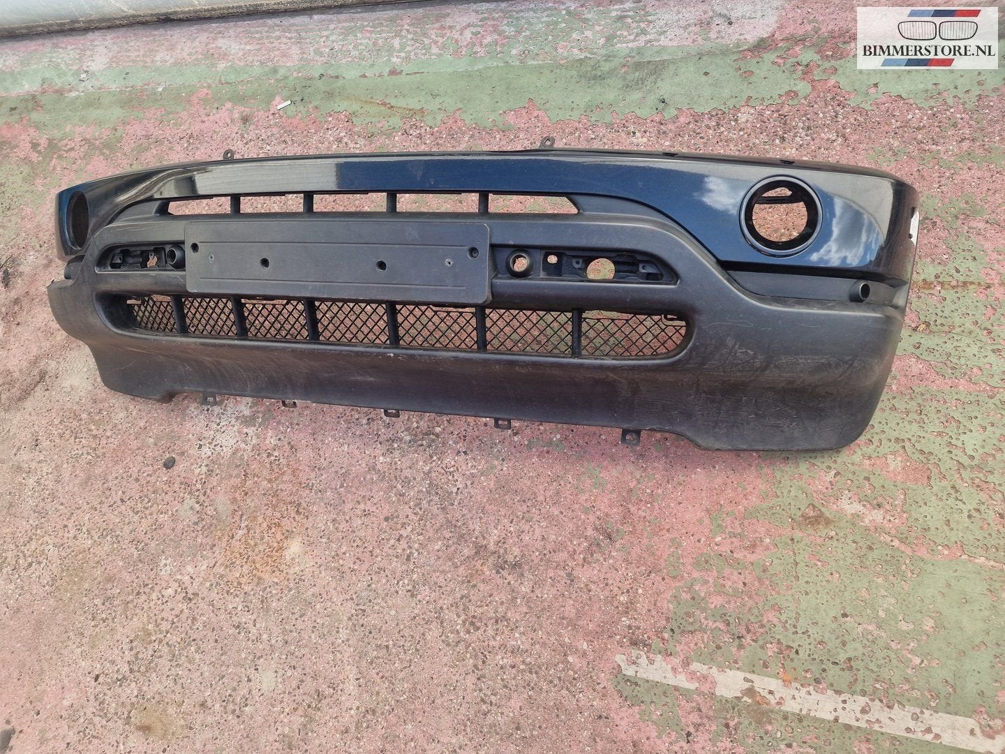 Voorbumper X5 E53 BMW  pdc en koplampsproeiers gaten, Ophalen, Gebruikt, -, Voor