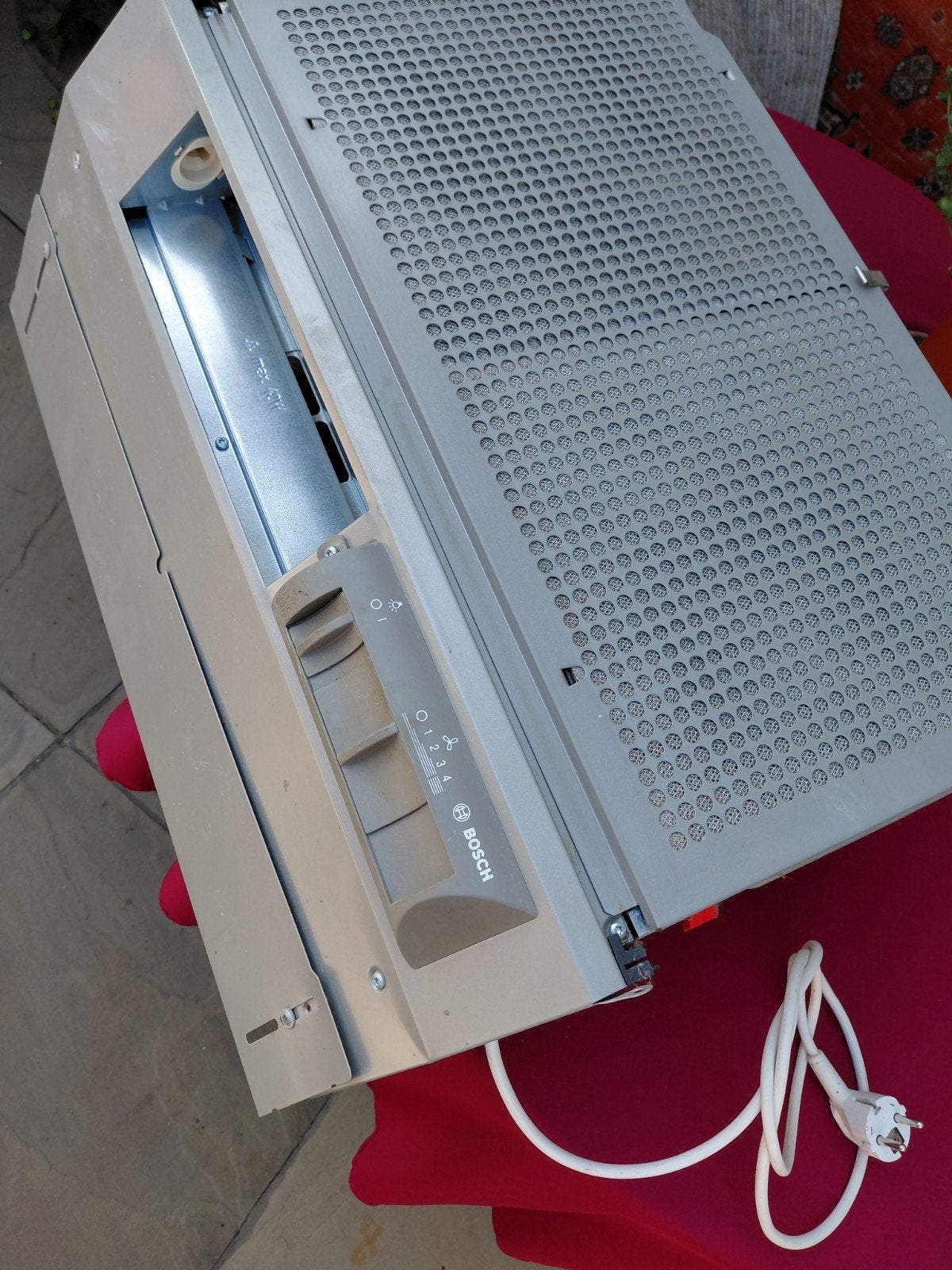 te koop een bosch  inbouw afzuig kap  zgan, Ophalen of Verzenden, Zo goed als nieuw, 200 tot 400 m³ per uur, Onderbouw afzuigkap