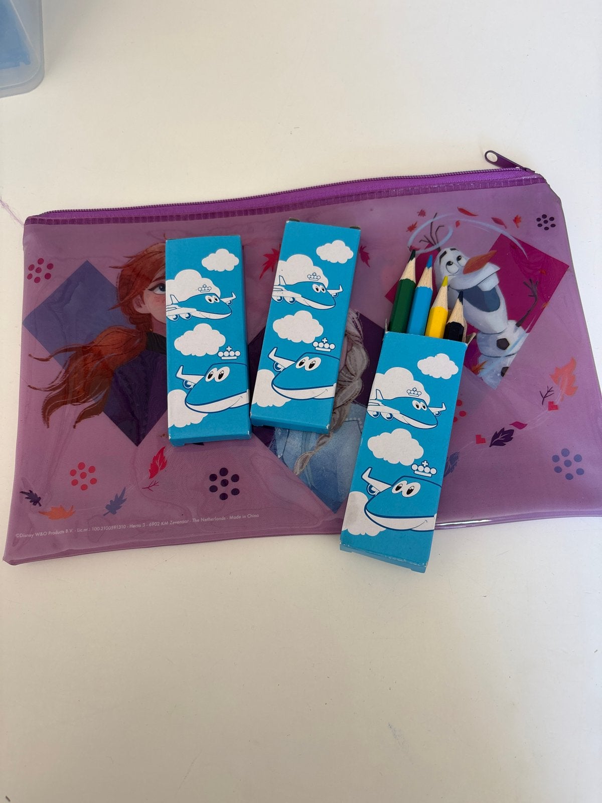 Etui en mini kleurtjes, Diversen, Schoolbenodigdheden, Ophalen of Verzenden