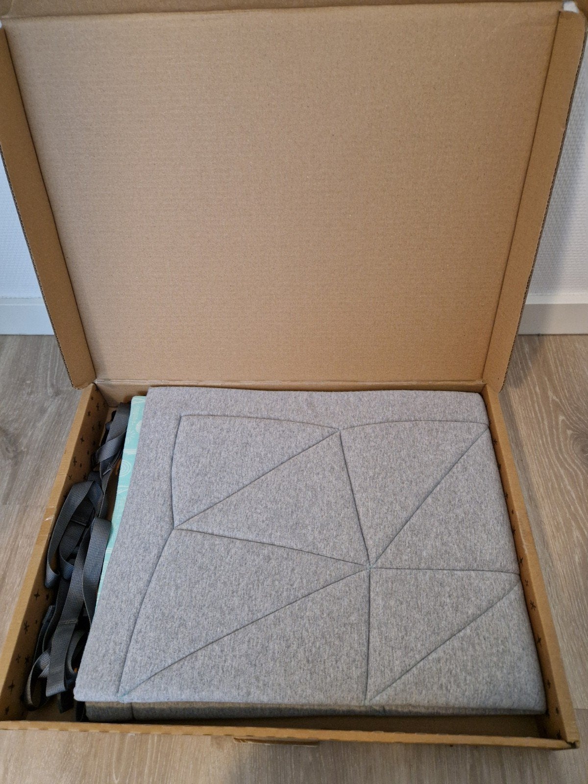 Hangloose hangmat en boxkleed - Heather Grey, Kinderen en Baby's, Ophalen of Verzenden, Zo goed als nieuw, Vierkant, Boxkleed