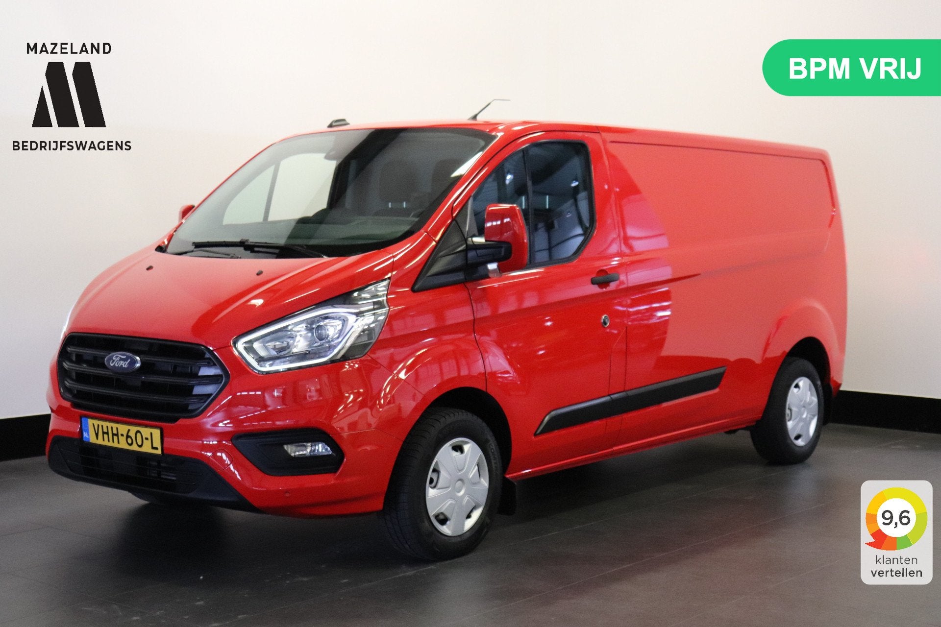 Ford Transit Custom 2.0 TDCI L2 EURO 6 - Airco - Cruise - PD, Auto's, Bestelauto's, Bedrijf, Te koop, ABS, Airconditioning, Alarm
