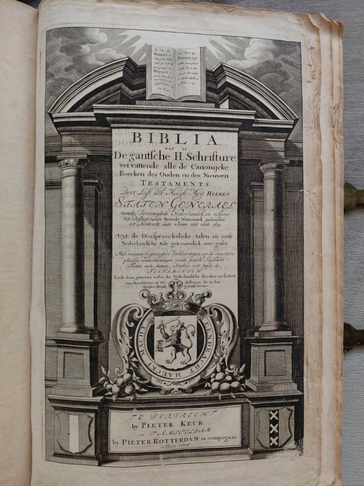 Biblia, Statenbijbel, Keur  1716 Dordrecht, Ophalen