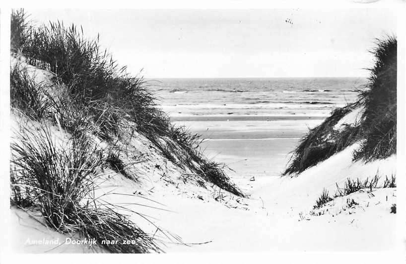 377-264-021 Ameland Doorkijk naar zee, Verzenden, Voor 1920, Friesland