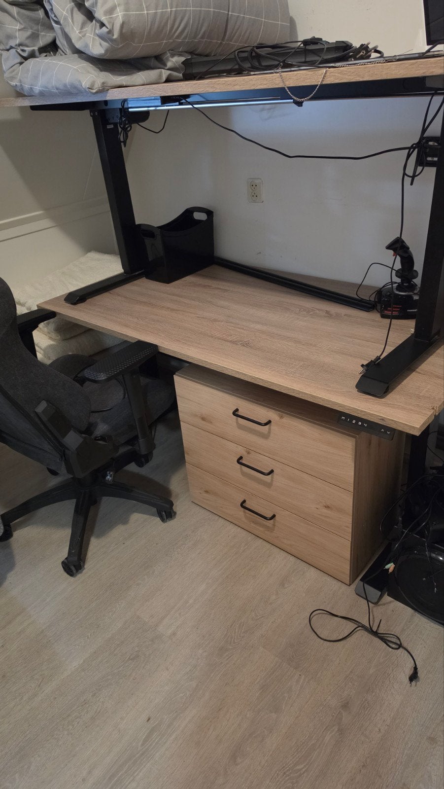 1x Elektrisch Verstelbaar Zit-Sta Bureau (160x80 cm), Huis en Inrichting, Ophalen, Elektrisch, Gebruikt, Zit-sta bureau