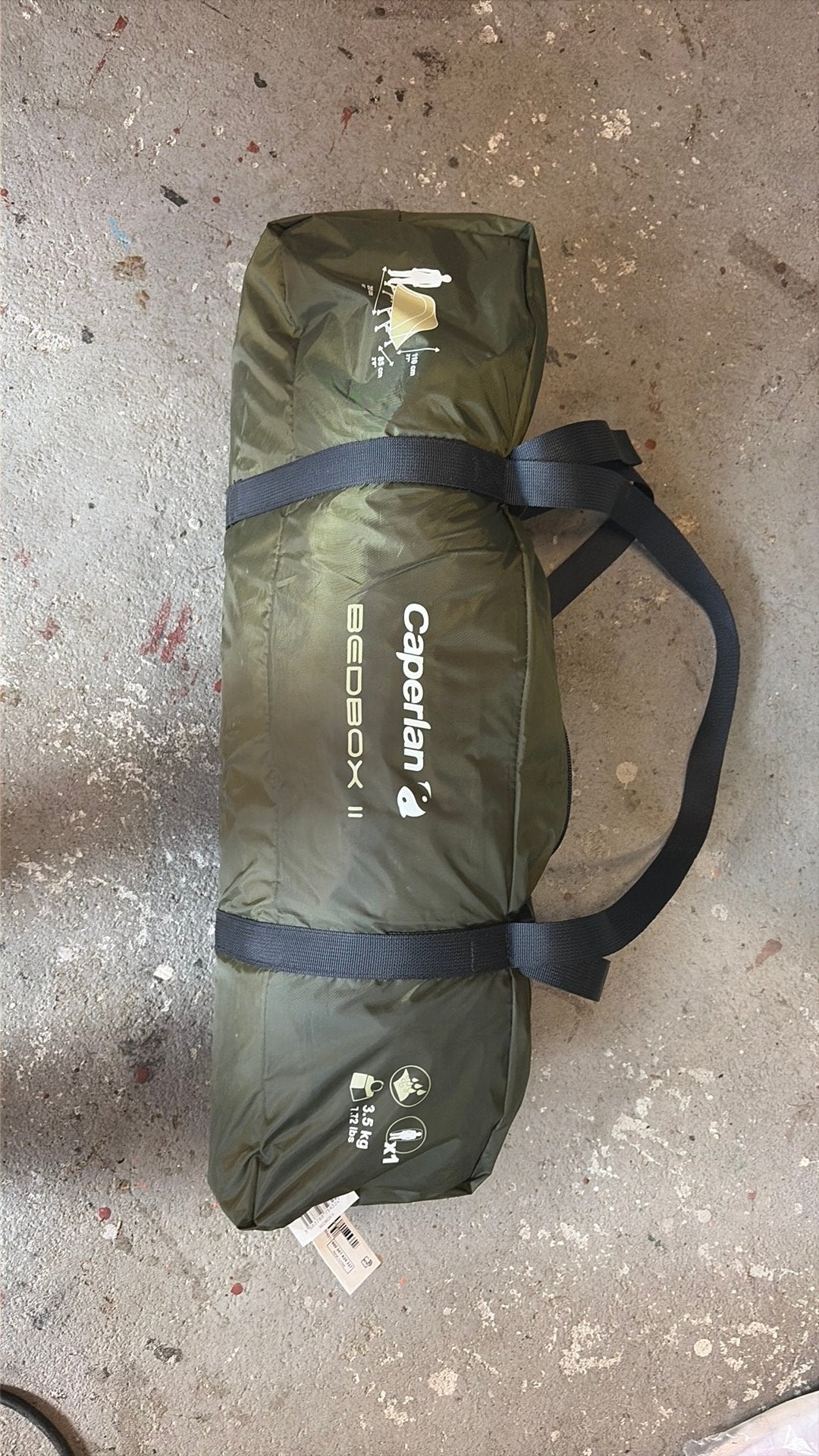 Caperlan bedbox 2 vistent voor stretcher karpervissen, Watersport en Boten, Hengelsport | Karpervissen, Ophalen of Verzenden, Zo goed als nieuw