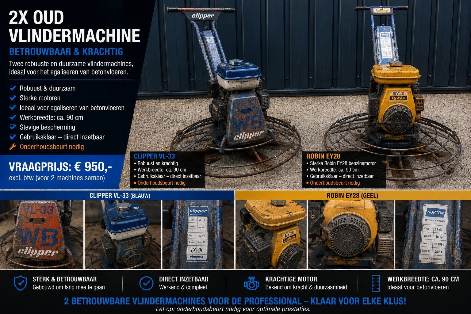 2x Oude Vlindermachine, Ophalen