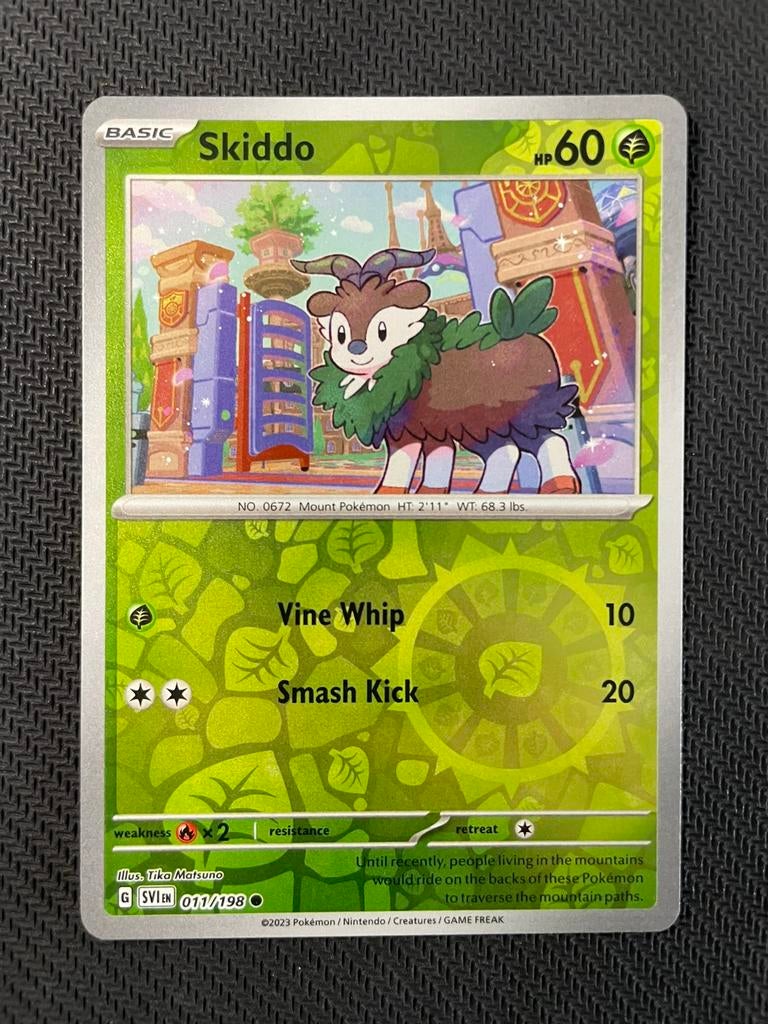Skiddo 011/198 Reverse Holo Scarlet & Violet Packfresh, Verzenden, Zo goed als nieuw