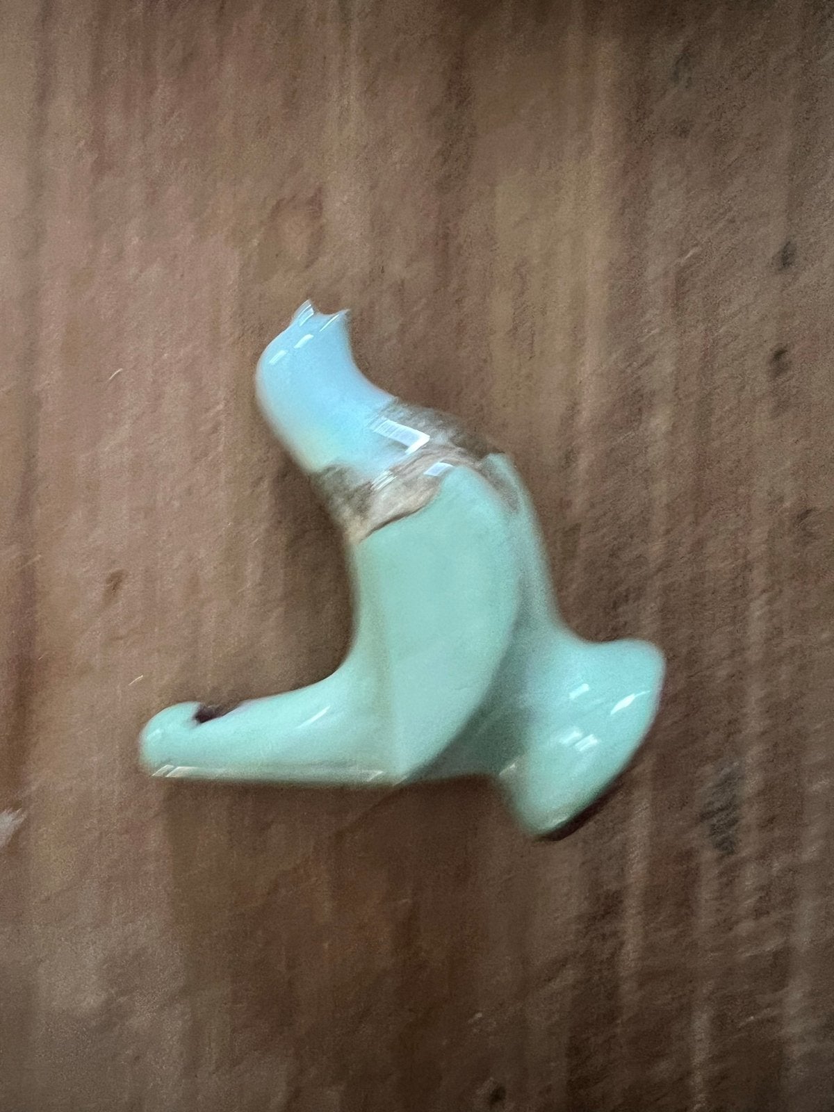 Vintage keramische vogel fluit - lichtblauw/groen, Ophalen of Verzenden