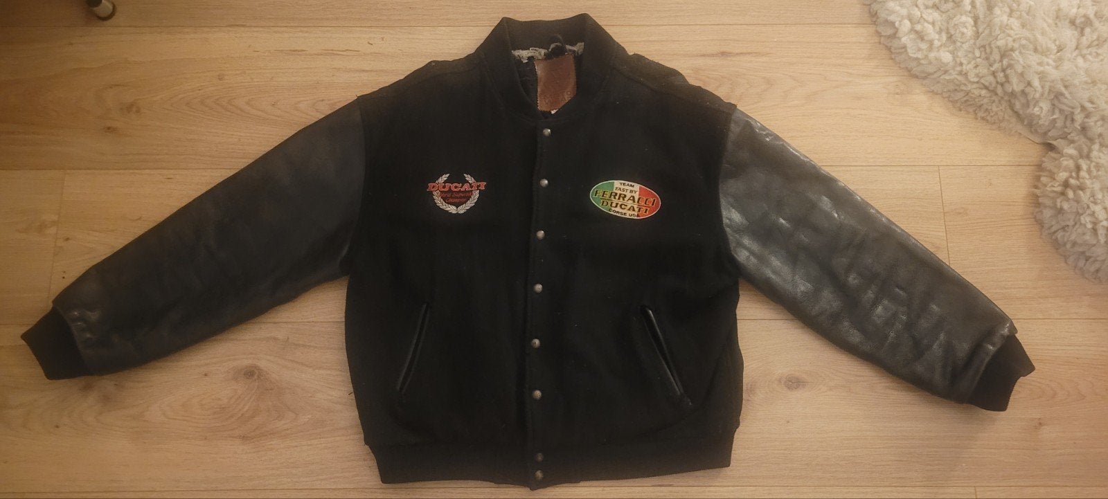 Vintage Ducati USA baseball jacket, Ophalen, Gedragen, Maat 56/58 (XL)