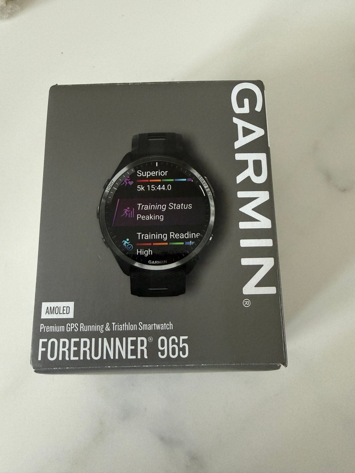 NIEUW Garmin Forerunner 965 Smartwach, Sieraden, Tassen en Uiterlijk, Sporthorloges, Afstand, Zwart, Nieuw, Ophalen of Verzenden