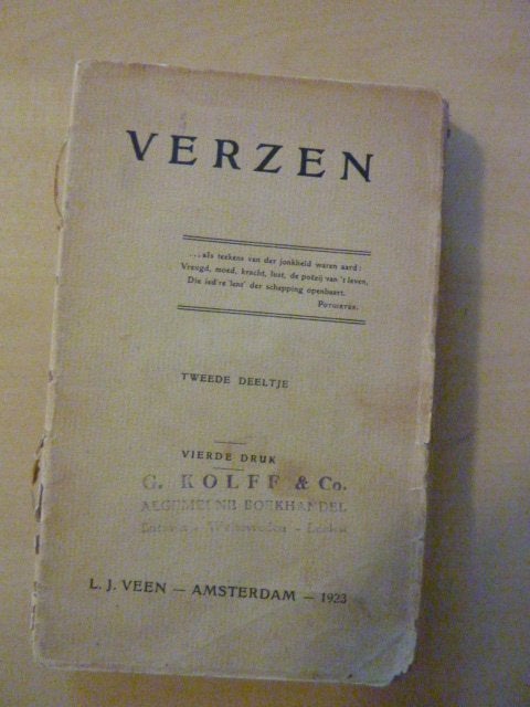 A. Nijland - Verzen deel 2 - 1923, Verzenden, Gelezen