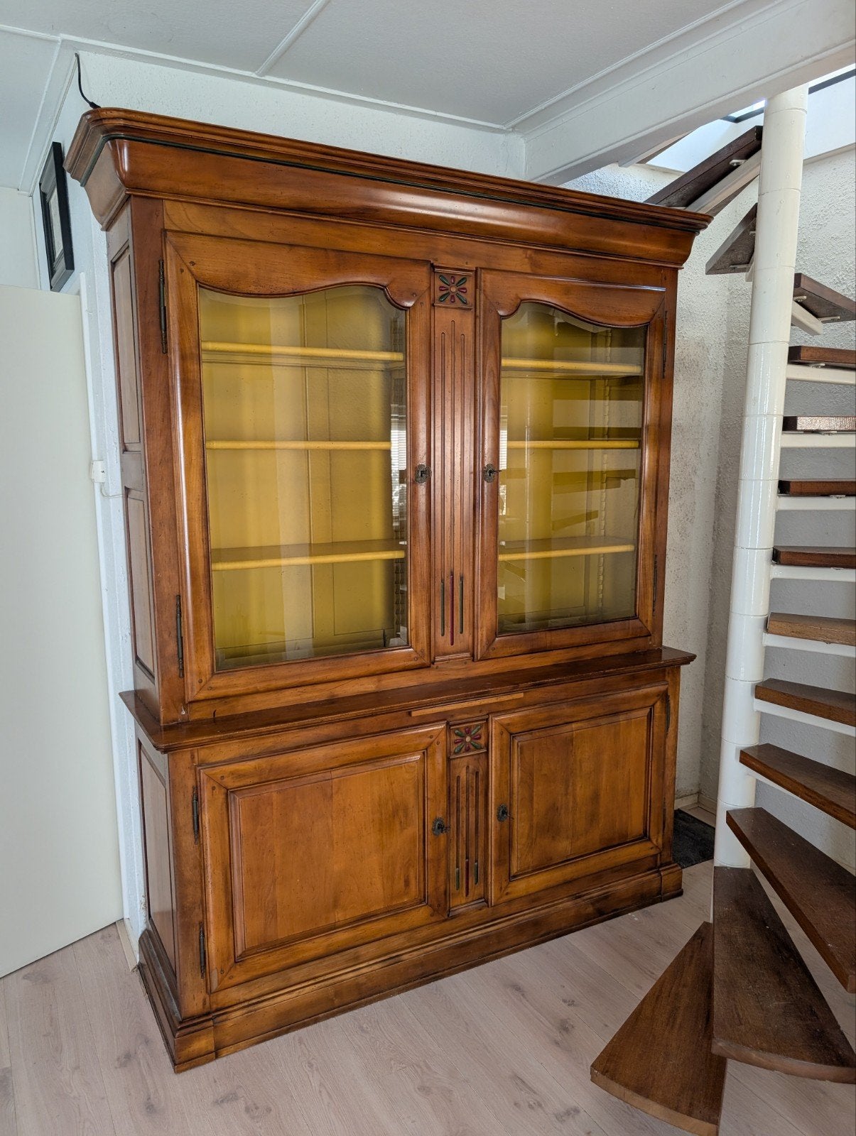 Kersenhouten Franse Buffetkast - 231.5x181x51 cm, Antiek en Kunst, Ophalen