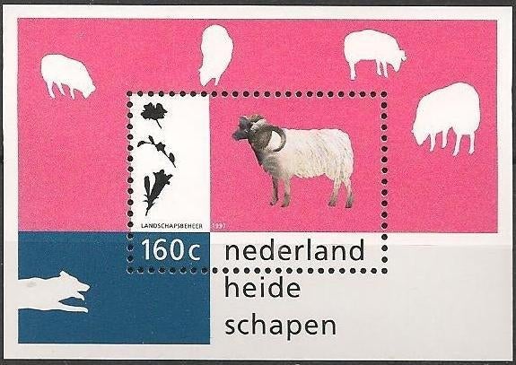 Drents Heideschaap blok No.1713 XXX. ADV. no.53 H., Verzenden, Na 1940, Postfris