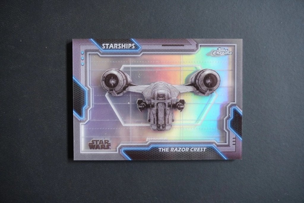 Razor Crest 2022 Topps Chrome Star Wars Shadowbox, Ophalen of Verzenden, Zo goed als nieuw, Plaatje