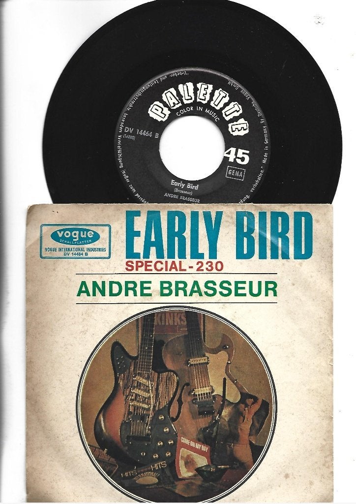 ANDRE BRASSEUR SINGLE 7" EARLY BIRD 1966, 7 inch, Single, Ophalen of Verzenden, Pop