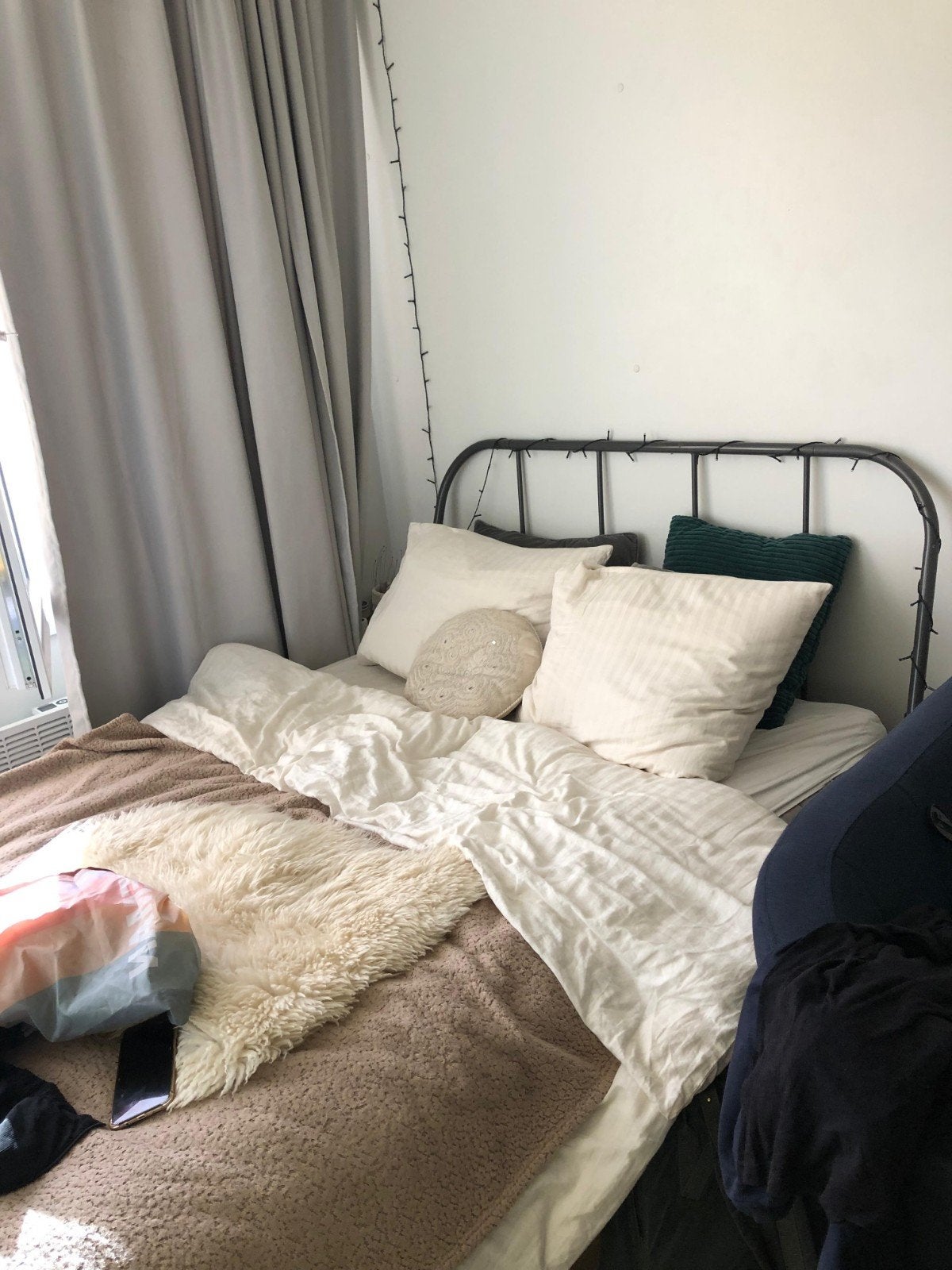Ikea-bed Kopardal, Ophalen, Zo goed als nieuw, Twijfelaar, 180 cm