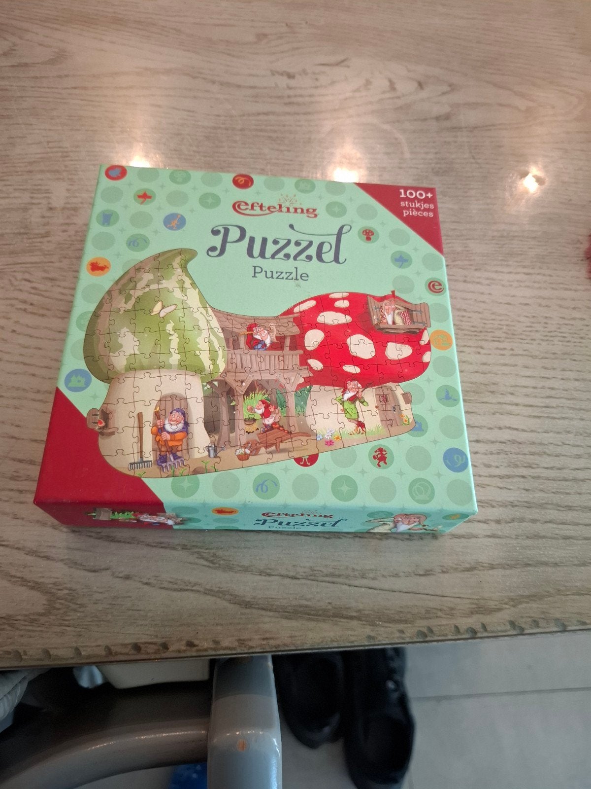 Efteling Puzzel met 100+ stukjes - Kabouterhuis, Ophalen of Verzenden, Meer dan 50 stukjes, Zo goed als nieuw, 4 tot 6 jaar